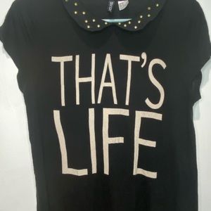 Tee shirt with collar